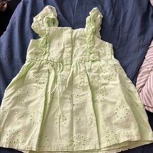 Carter's Light Green Eyelet Ruffle Sundress